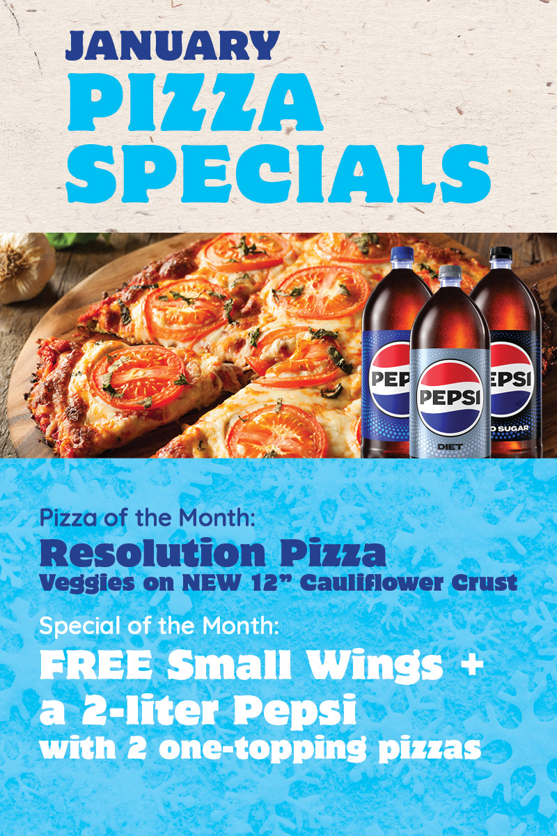 January Pizza Specials